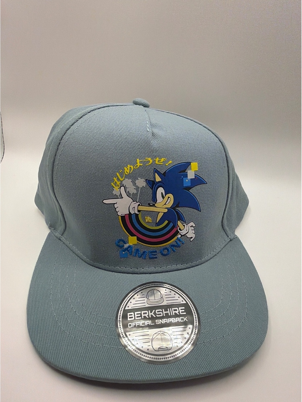Sonic the Hedgehog Kids Blue Cotton Snapback Hat